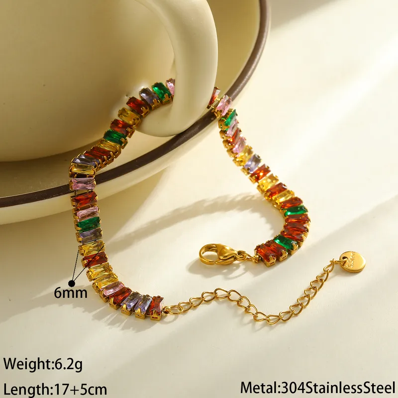 Multicolor Tennis Bracelet