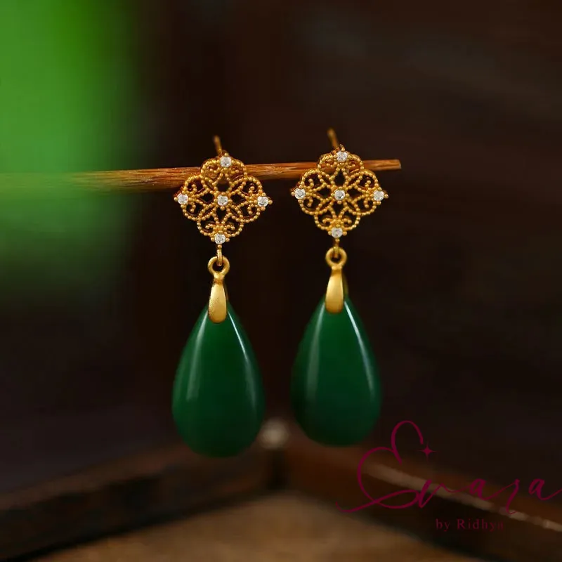 Emerald Royale  Earrings