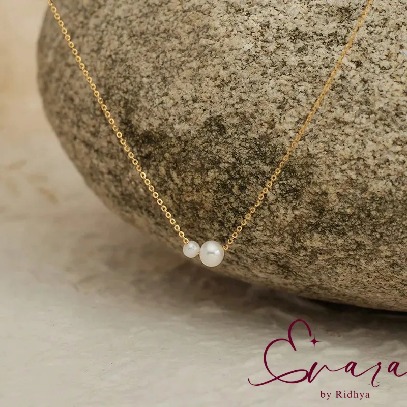 Duo Pearl Necklace