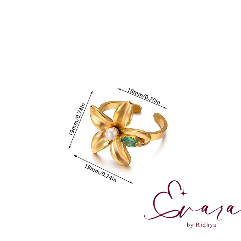 Golden Blossom Ring