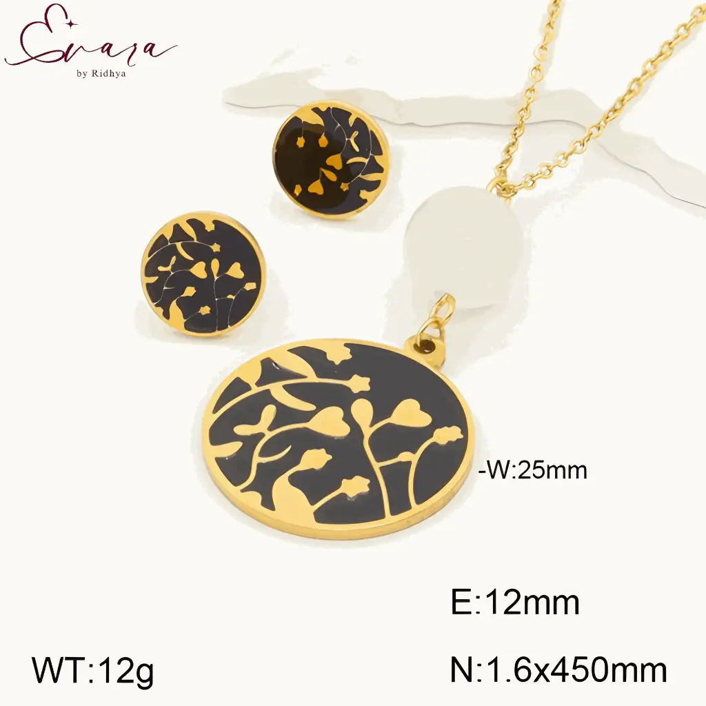 Midnight Bloom Jewelry Set