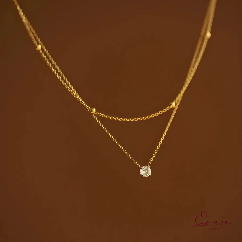 Horizon Layered Sparkle Necklace